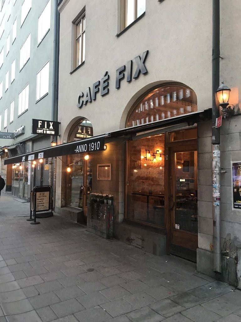 Café Fix Stockholm fasad